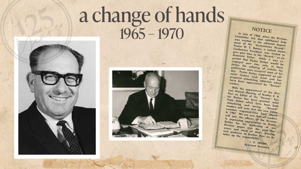 1965–1970: A change of hands