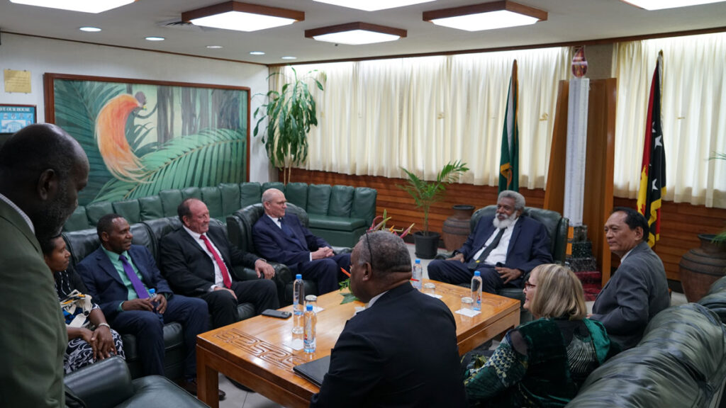 Pastor Wilson meets with PNG PM Marape and other leaders