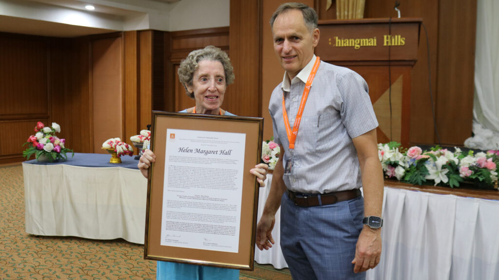 Recognition for long-time educator Helen Hall